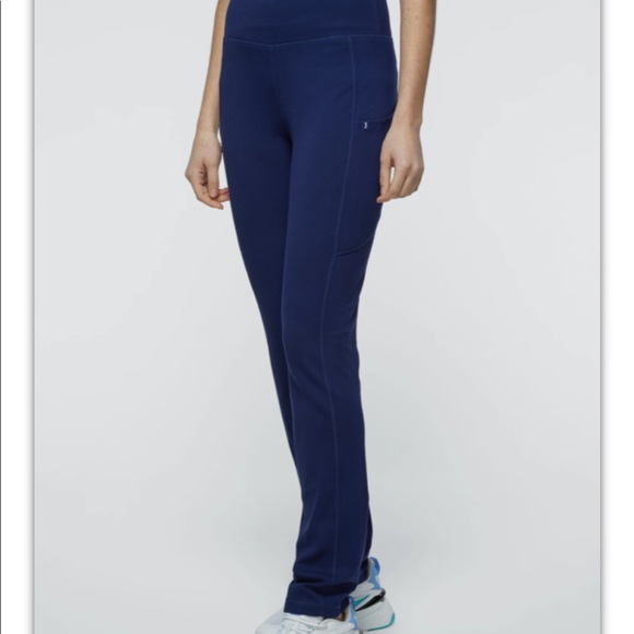💝 Jaanuu High Waisted Yoga Pant Scrub Xxs Navy - Picture 1 of 6